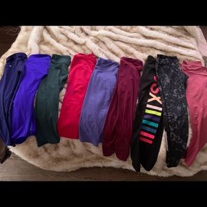 9 pairs of leggings